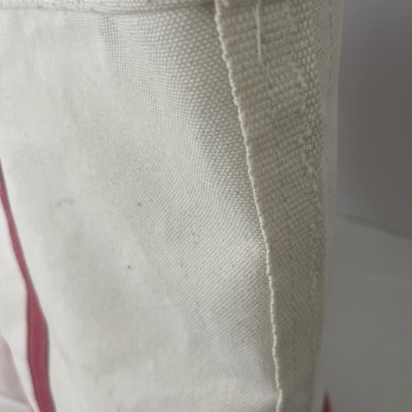 Vintage LL Bean Boat And Tote Bag Canvas Red Trim 1980s 1990s Approx 19”X12” - Picture 13 of 13